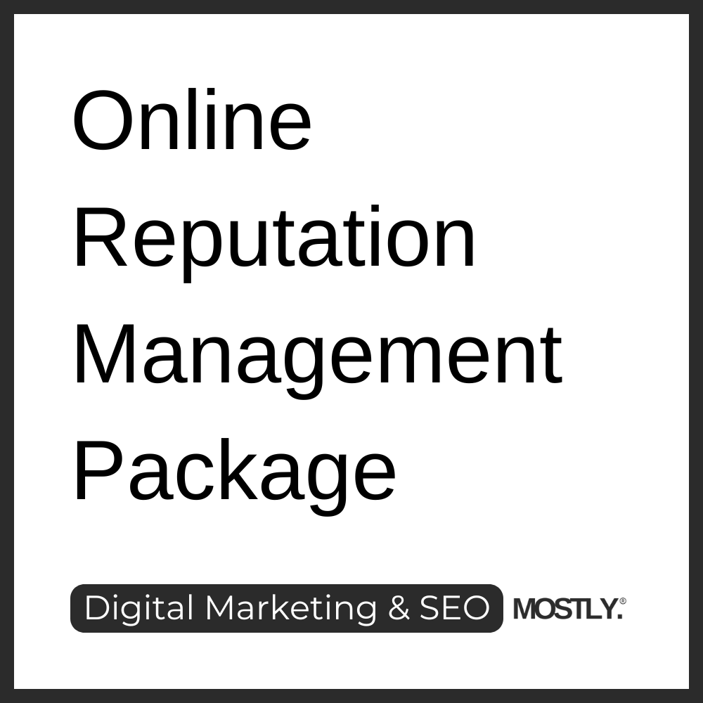 Online Reputation Management Package