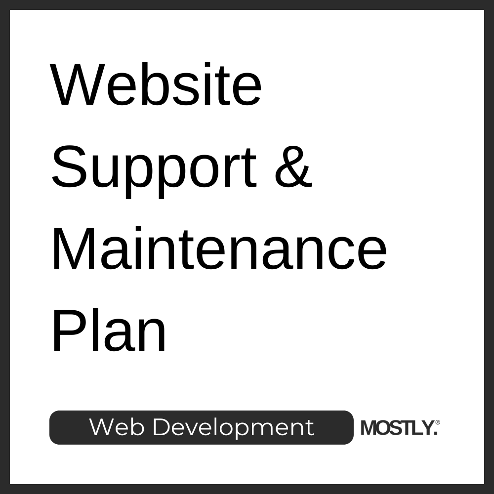 Website Support & Maintenance Plan